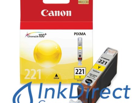 Genuine Canon  2949B001AA  CLI-221Y Ink Jet Cartridge Yellow For Discount