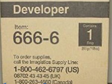 Genuine Oce-Pitney Bowes-Imagistic 6666 666-6  Developer Black For Discount