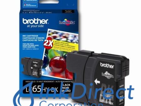 Genuine Brother LC65HYBK LC-65HYBK LC65 BK High Yield Ink Jet Cartridge Black Fashion